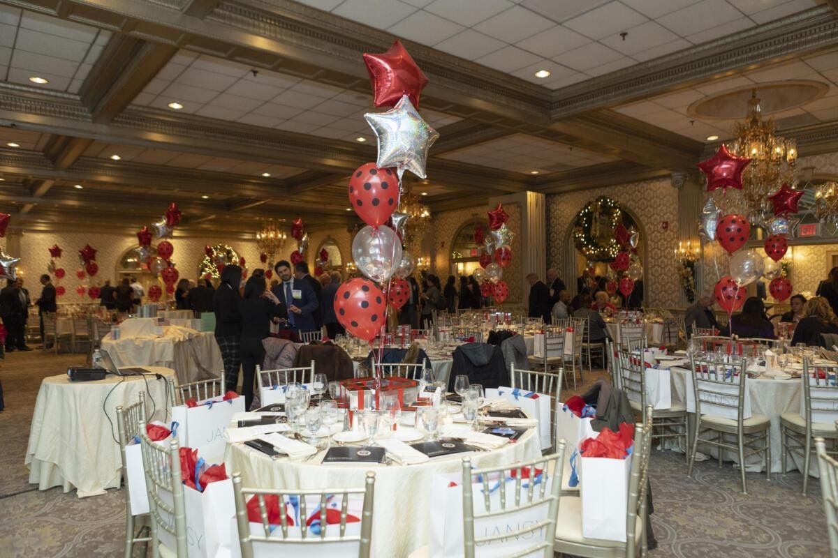 red and silver balloons